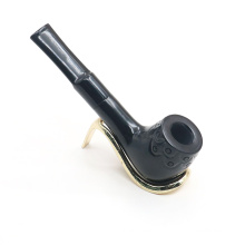 hot sale  classic black beech men's smoking pipe with carved pattern